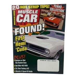 MUSCLE CAR REVIEW Magazine - September  1999 Issue - Hemi 'Cuda Yenko 442 W30